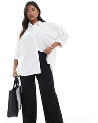 Vero Moda - Pantaloni A Fondo Ampio Neri Con Pieghe Sul Davanti - Lyst