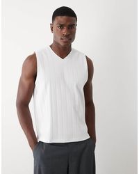 ASOS - Heavyweight Regular Fit Tank With V Neck - Lyst