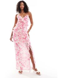 Vero Moda - Ruffle Cami Maxi Dress - Lyst