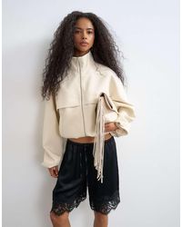 TOPSHOP - Co Ord Funnel Neck Jacket - Lyst
