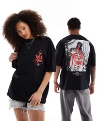 ASOS - Unisex Oversized License T-shirt With biggie Smalls Puff Print Graphics - Lyst