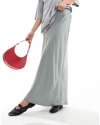 Vero Moda - Satin Ankle Length Skirt - Lyst