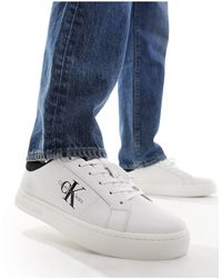Calvin Klein - Leather Classic Low Cupsole Trainers - Lyst