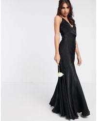 ghost bridesmaid satin maxi cami dress
