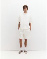 Pull&Bear - Bermuda molletonné en maille interlock - cassé - Lyst