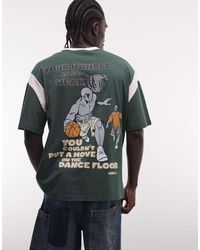 AND1 - Logo Oversized T-shirt With Basketball Back Print - Lyst