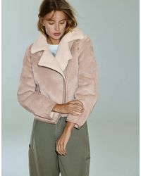 Pull&Bear - Veste double face couleur sable - Lyst