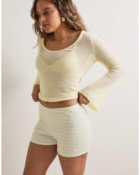 Tala - Striped Knit Shorts - Lyst