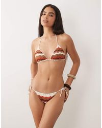 New Look - Crochet Bikini Bottoms - Lyst