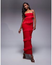 Fashionkilla - – trägerloses, figurformendes, anschmiegsames maxikleid - Lyst