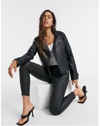 river island leather jacket womens