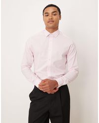 ASOS - Slim Fit Smart Shirt With Texture - Lyst