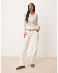 Free People - Tinsley baggy High Rise Straight Leg - Lyst