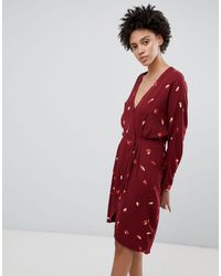 selected femme wrap dress