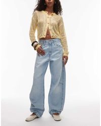 Levi's - Vaqueros De Corte Barrel Con Lavado Claro Y Tira Regulable De -Azul - Lyst