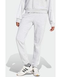 adidas - Essentials 3-Stripes French Terry Cuffed Joggers - Lyst