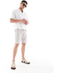 French Connection - French Connection Linen Drawstring Shorts - Lyst