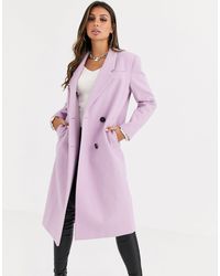 ASOS Hero Longline Maxi Coat - Purple