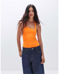 Pull&Bear - Asymmetrische Body Van Polyamide - Lyst