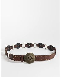 Reclaimed Vintage - Link Disc Western Faux Leather Belt - Lyst