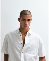 ASOS - Relaxed Linen Blend Shirt - Lyst