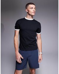 4505 - Cotton Shrunken Fit Baby Ringer Tee With Quick Dry Finish - Lyst