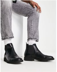 Heren Schoenen voor voor Boots voor Casual boots Model talan in het Zwart voor heren Polo Ralph Lauren Chelsea Boots Met Labeldetail 