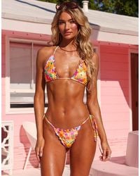 Kulani Kinis - Peachy Pocket Halterneck Bikini Top - Lyst