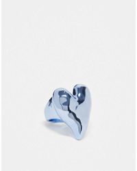 Monki - Signet Heart Ring - Lyst