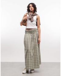 Collusion - Shirred Waist Band Maxi Skirt - Lyst