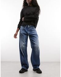 TRUE RELIGION - Western Studded Bailey baggy Barrel Jeans - Lyst