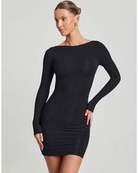 Oh Polly - Modal Blend Seamless Long Sleeve Midi Dress - Lyst