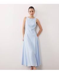 Nobody's Child Petite - Reign Occasion Boat Neck Cross Back Detail Midi Dress - Lyst
