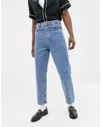 ASOS Jeans Met Hoge Taille - Blauw