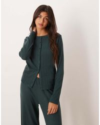 Abercrombie & Fitch - Pointelle Pyjama Cardigan Co-ord - Lyst