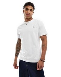 Lacoste - Pima T Shirt White - Lyst