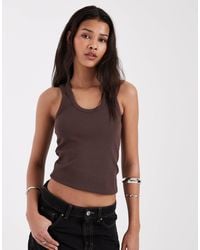JJXX - Ribbed Vest With Scoop Neck - Lyst