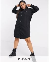levis black denim dress