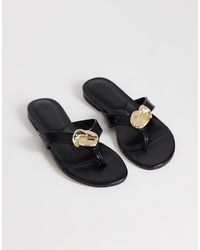 TOPSHOP - Eden Toe Thong Sandal With Hardware - Lyst