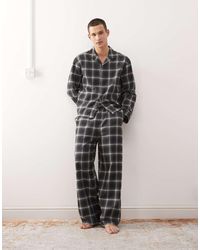 Weekday - Co-ord Lounge Flannel Trouser Pyjamas - Lyst