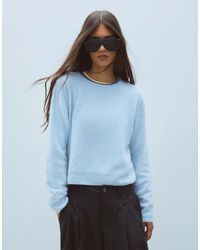 Bershka - 100% Wool Round Neck Jumper - Lyst