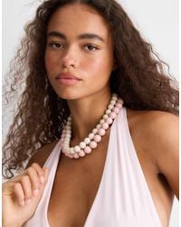 Stradivarius - Set Of 2 Bead Necklaces - Lyst