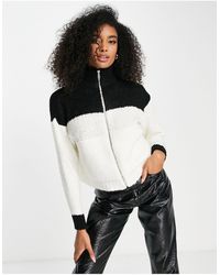 topshop black and white jumper