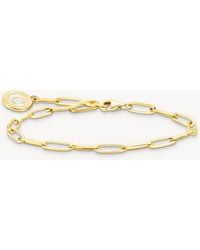 Thomas Sabo - – vergoldetes armband mit anhängern und buntem charmista-münzanhänger - Lyst
