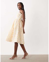 True Decadence - Bandeau Midi Dress - Lyst