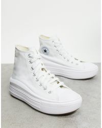converse chuck taylor platform blanche
