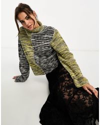 Reclaimed (vintage) - – pullover im mehrfarbigen, gespleißten space-dye-design - Lyst