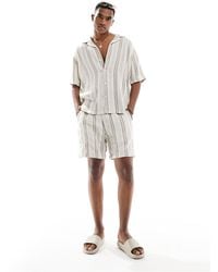 Abercrombie & Fitch - – shorts mit genoppten streifen zum reinschlüpfen mit 6 zoll länge - Lyst