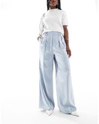 ASOS - Asos Design Tailored High Waist Wide Leg Trousers With Pleat Detail - Lyst