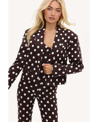 Loavies - Blissful Breeze Polka Dot Blazer - Lyst